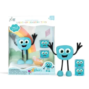 החברים הזוהרים: שתי קוביות זוהרות במים ובובת חבר - בלייר