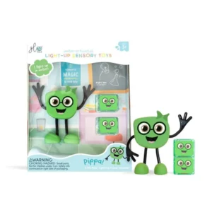 החברים הזוהרים - שתי קוביות זוהרות במים ובובת חבר - פיפה