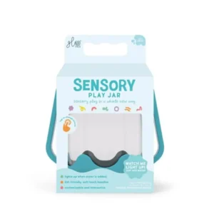 צנצנת אורות תחושתית מחליפה צבעים - כחול Glo Pals