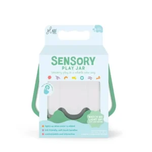 צנצנת אורות תחושתית מחליפה צבעים - ירוק Glo Pals