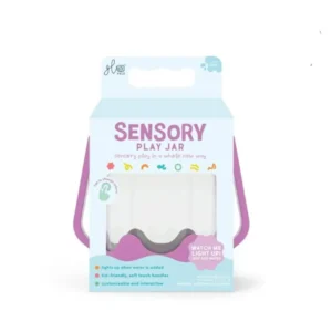 צנצנת אורות תחושתית מחליפה צבעים - סגול Glo Pals