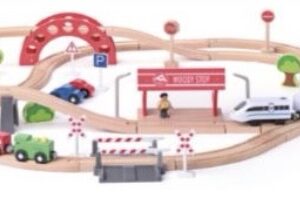 סט רכבת מעבר עם קטר ממונע