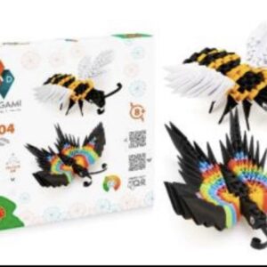 אוריגמי 3D - דבורה ופרפר
