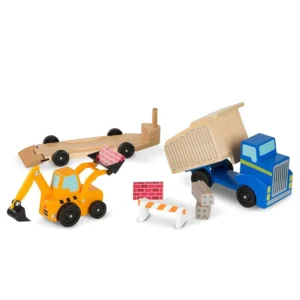 משאית אשפה וגרר מעץ 3 ב1 מליסה ודאג